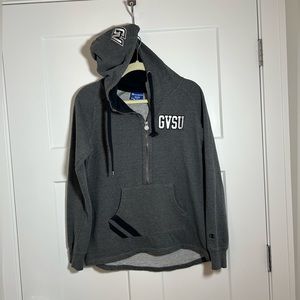 Women’s medium/large Champion GVSU hoodie quarter zip pullover sweatshirt